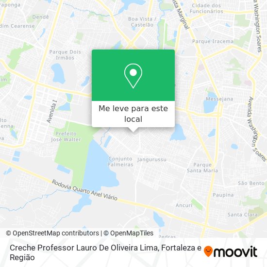 Creche Professor Lauro De Oliveira Lima mapa