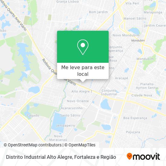 Distrito Industrial Alto Alegre mapa