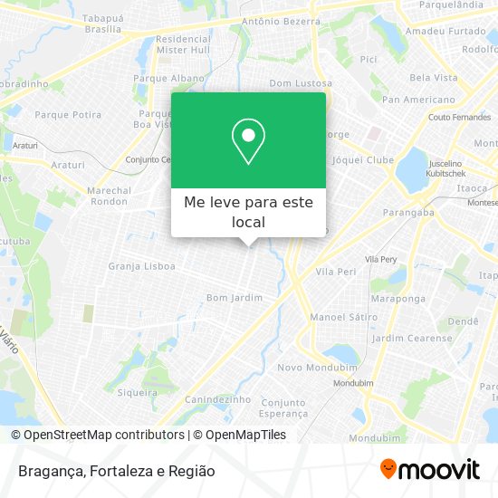 Bragança mapa