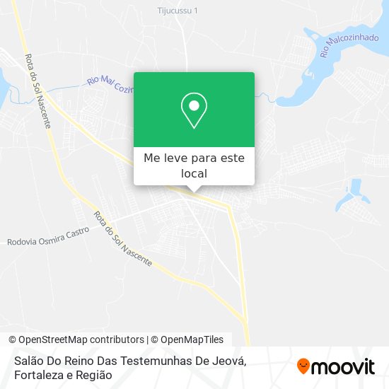 Salão Do Reino Das Testemunhas De Jeová mapa