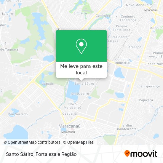 Santo Sátiro mapa