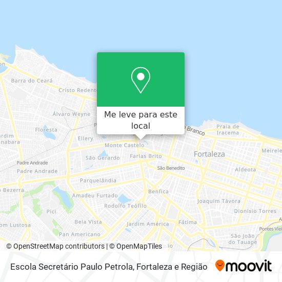 Escola Secretário Paulo Petrola mapa