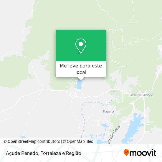 Açude Penedo mapa