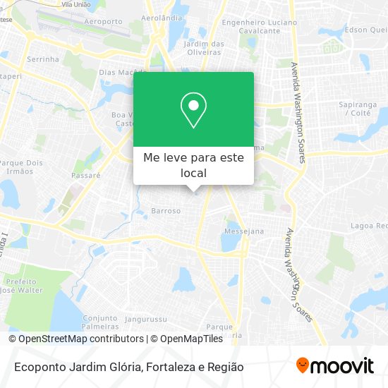 Ecoponto Jardim Glória mapa