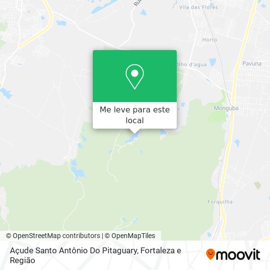 Açude Santo Antônio Do Pitaguary mapa