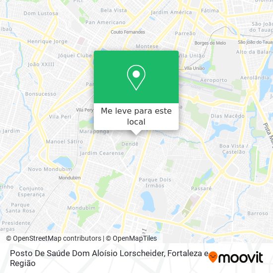 Posto De Saúde Dom Aloísio Lorscheider mapa