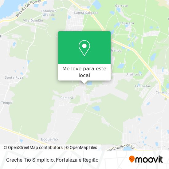 Creche Tio Simplício mapa