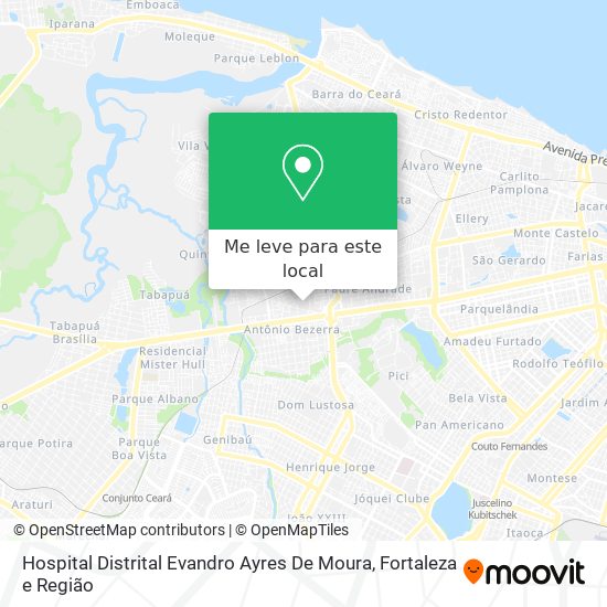 Hospital Distrital Evandro Ayres De Moura mapa