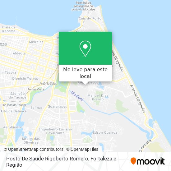 Posto De Saúde Rigoberto Romero mapa