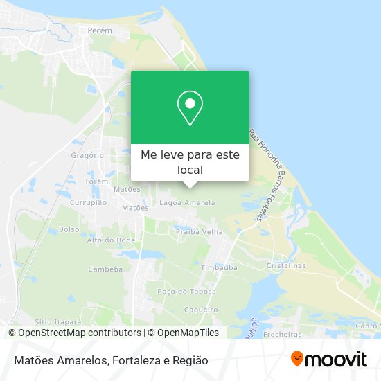 Matões Amarelos mapa