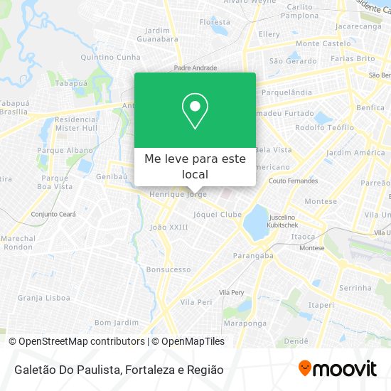 Galetão Do Paulista mapa