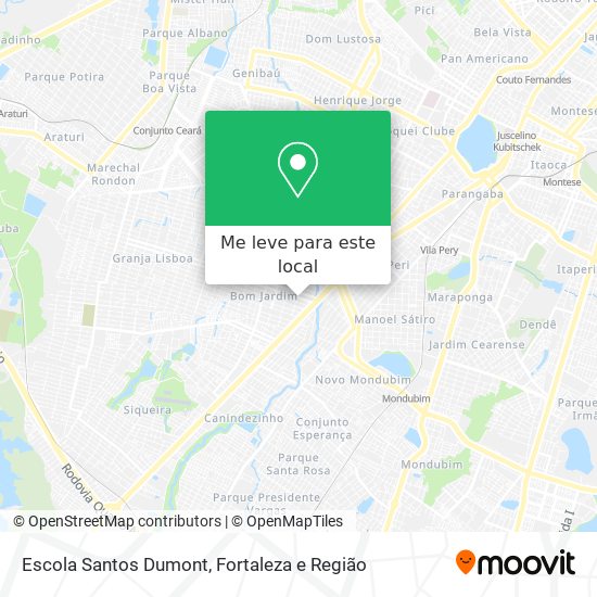 Escola Santos Dumont mapa