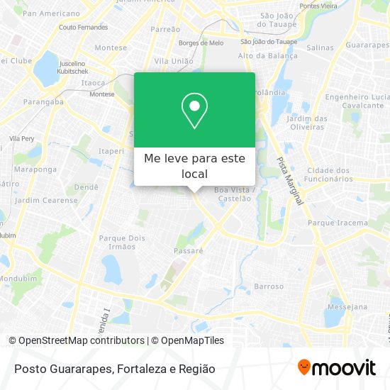Posto Guararapes mapa
