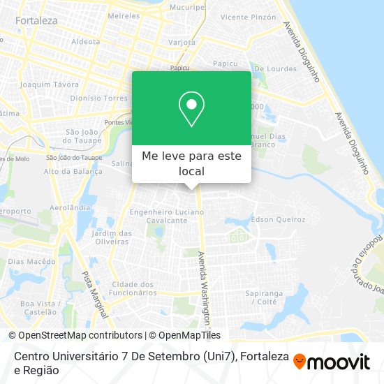 Centro Universitário 7 De Setembro (Uni7) mapa