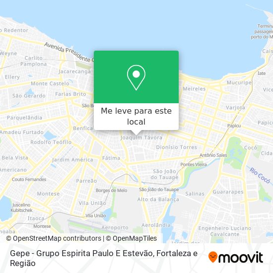Gepe - Grupo Espirita Paulo E Estevão mapa
