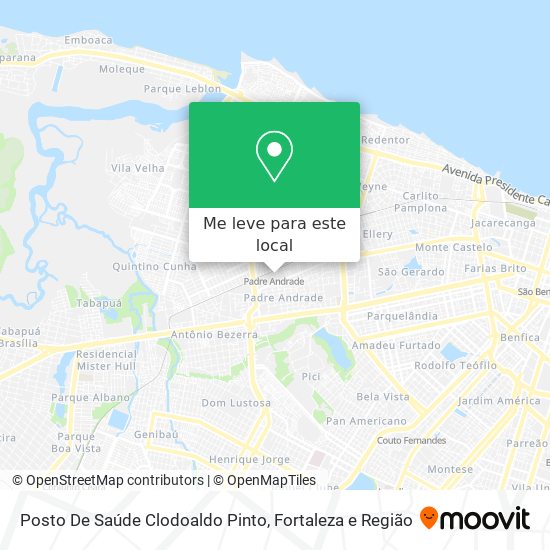 Posto De Saúde Clodoaldo Pinto mapa