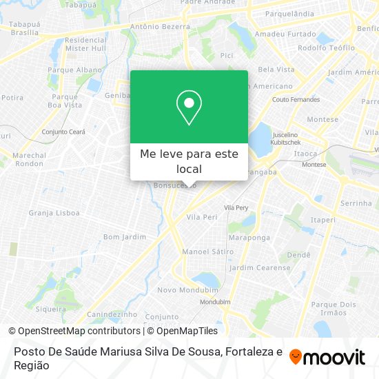 Posto De Saúde Mariusa Silva De Sousa mapa