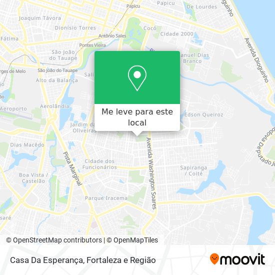 Casa Da Esperança mapa