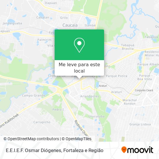 E.E.I.E.F. Osmar Diógenes mapa