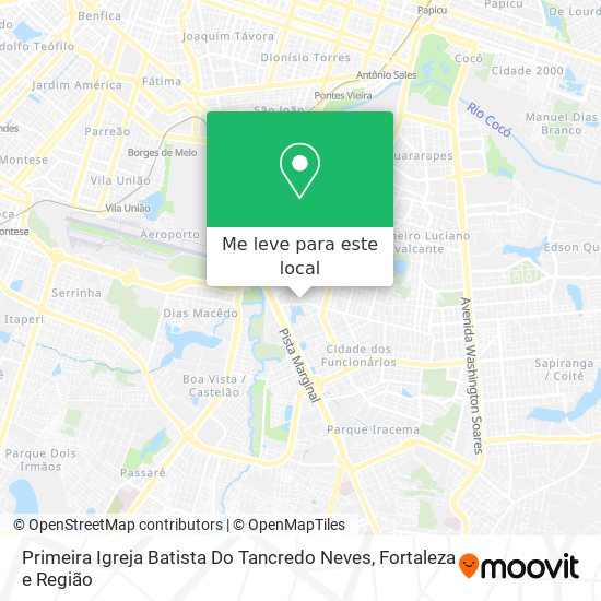 Primeira Igreja Batista Do Tancredo Neves mapa