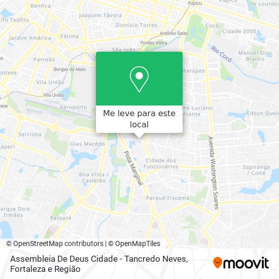 Assembleia De Deus Cidade - Tancredo Neves mapa