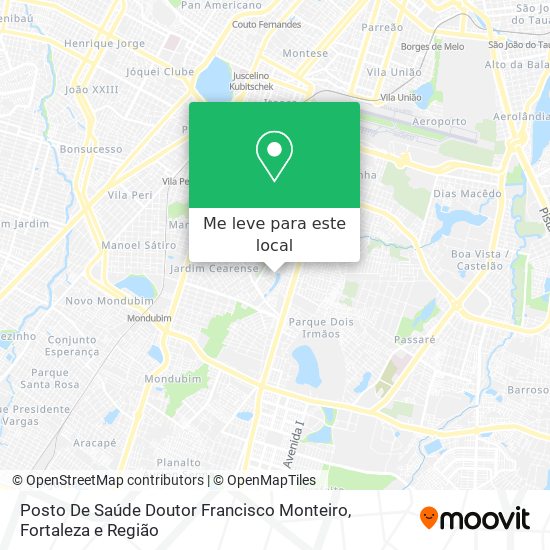 Posto De Saúde Doutor Francisco Monteiro mapa