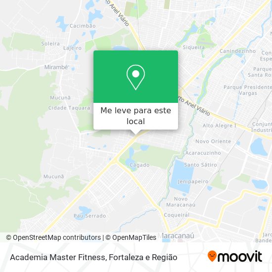 Academia Master Fitness mapa