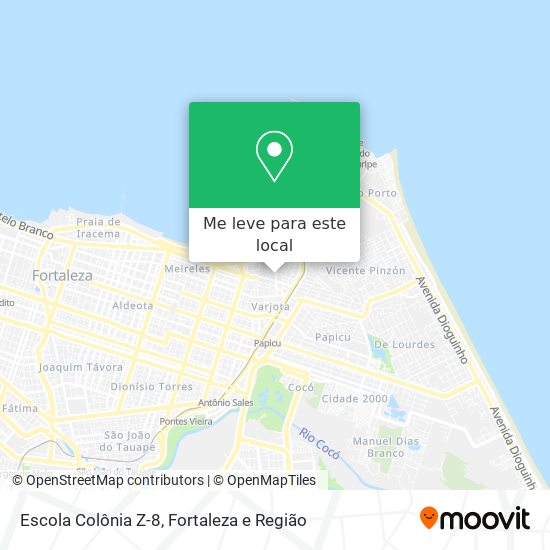 Escola Colônia Z-8 mapa