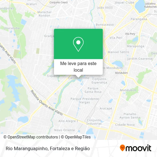 Rio Maranguapinho mapa