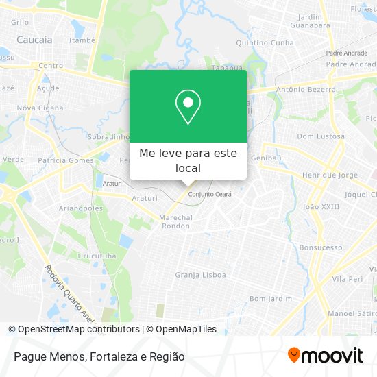 Pague Menos mapa