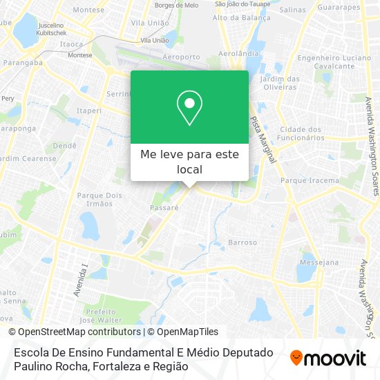 Escola De Ensino Fundamental E Médio Deputado Paulino Rocha mapa