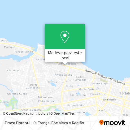 Praça Doutor Luís França mapa