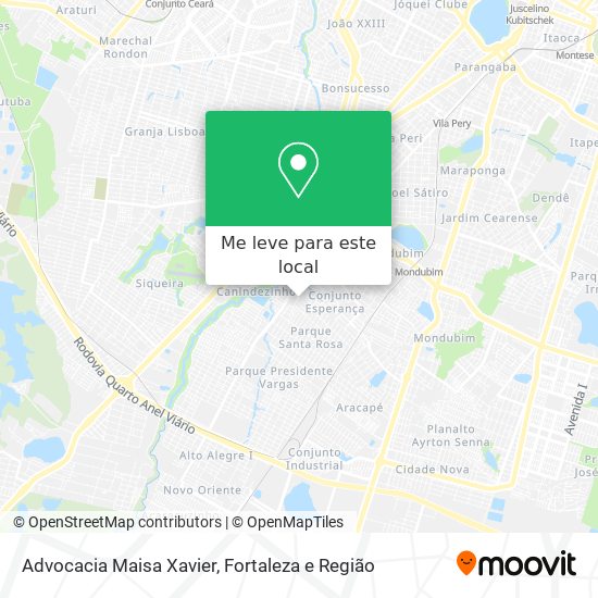 Advocacia Maisa Xavier mapa