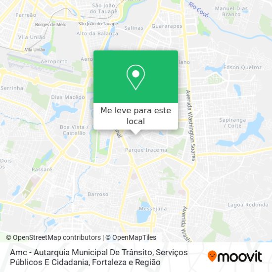 Amc - Autarquia Municipal De Trânsito, Serviços Públicos E Cidadania mapa