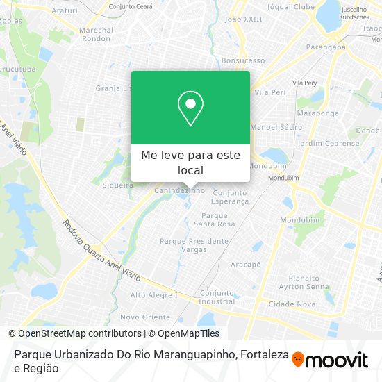 Parque Urbanizado Do Rio Maranguapinho mapa