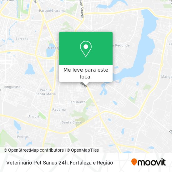 Veterinário Pet Sanus 24h mapa