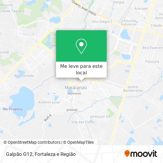 Galpão G12 mapa