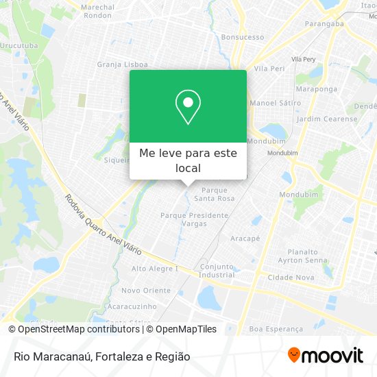 Rio Maracanaú mapa