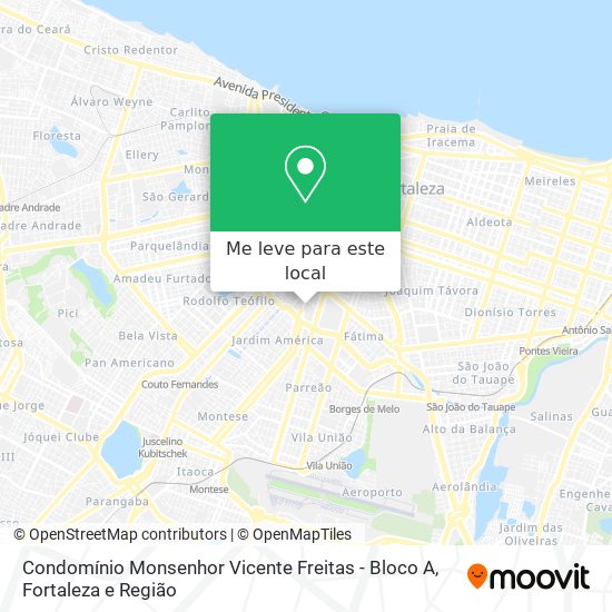 Condomínio Monsenhor Vicente Freitas - Bloco A mapa