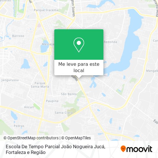 Escola De Tempo Parcial João Nogueira Jucá mapa