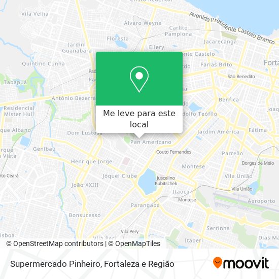 Supermercado Pinheiro mapa