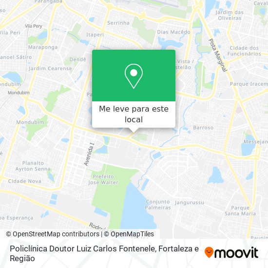 Policlínica Doutor Luiz Carlos Fontenele mapa