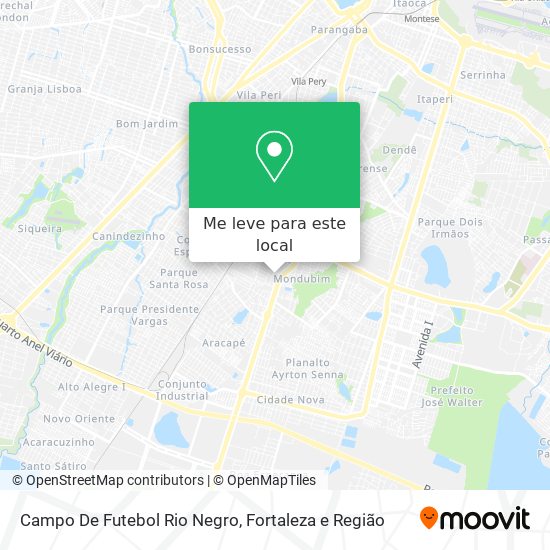 Campo De Futebol Rio Negro mapa