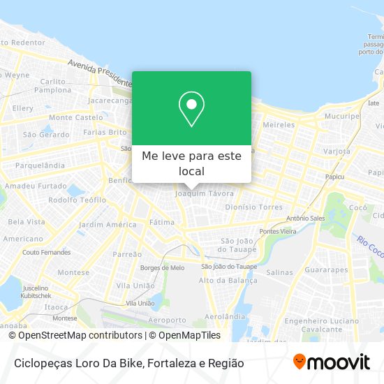 Ciclopeças Loro Da Bike mapa