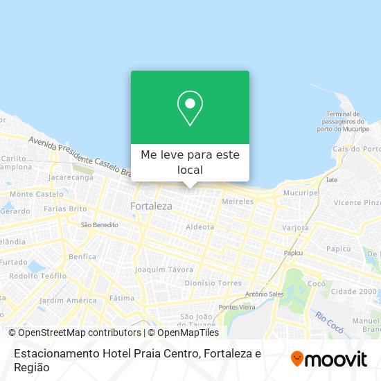 Estacionamento Hotel Praia Centro mapa