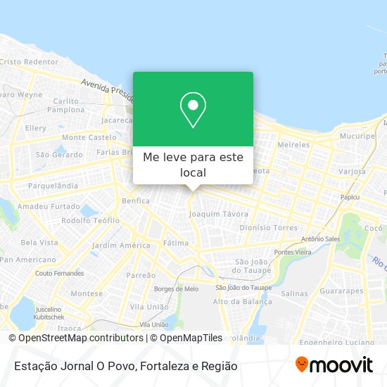 Estação Jornal O Povo mapa