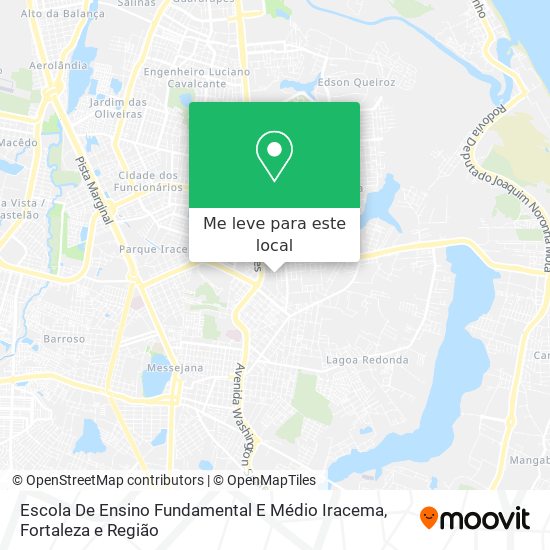 Escola De Ensino Fundamental E Médio Iracema mapa