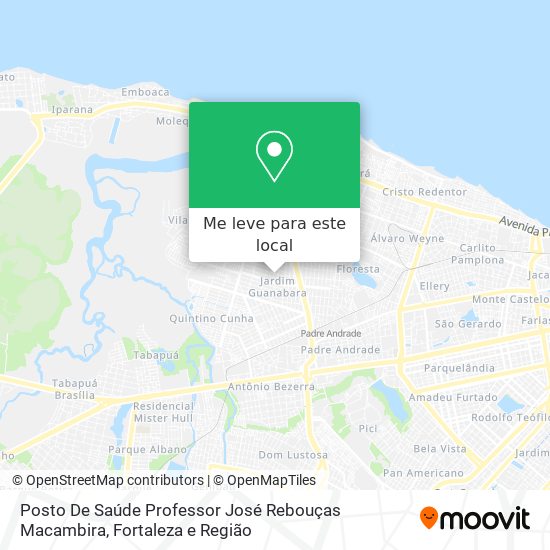 Posto De Saúde Professor José Rebouças Macambira mapa