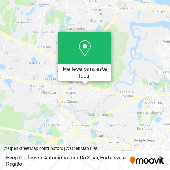 Eeep Professor Antônio Valmir Da Silva mapa