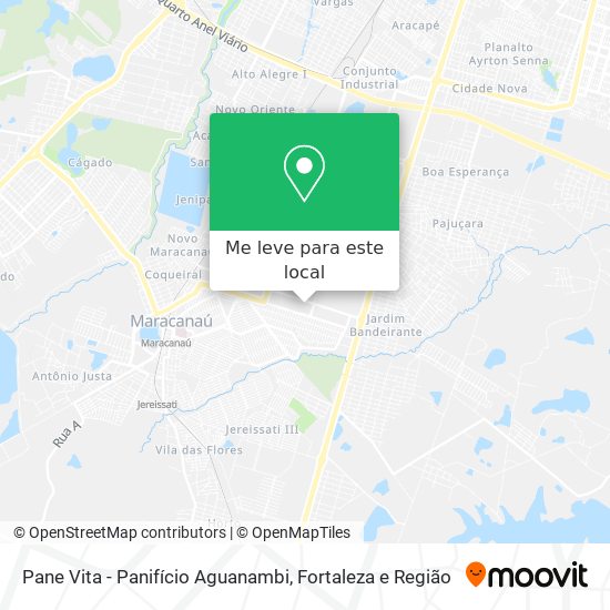 Pane Vita - Panifício Aguanambi mapa